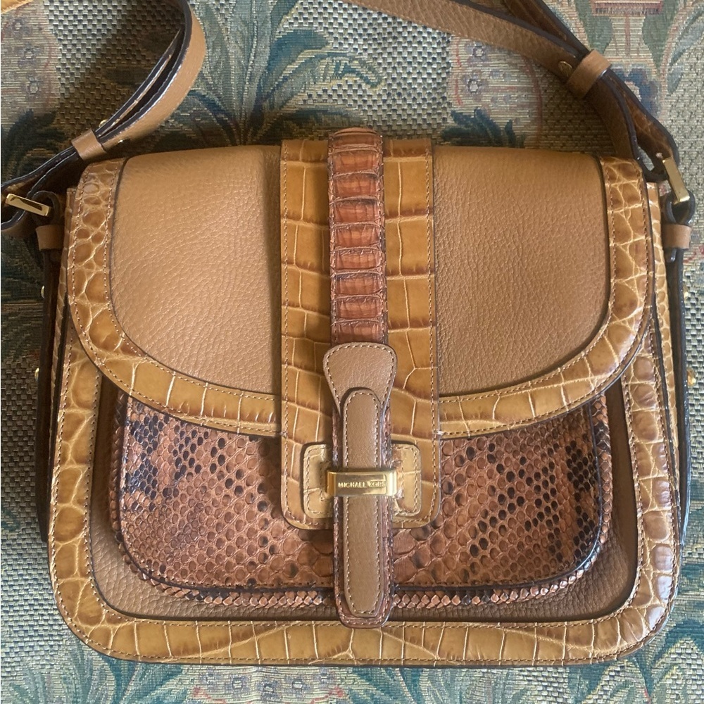 CROCODILE PYTHON SHOULDER BAG PREMIERE COLLECTION EC